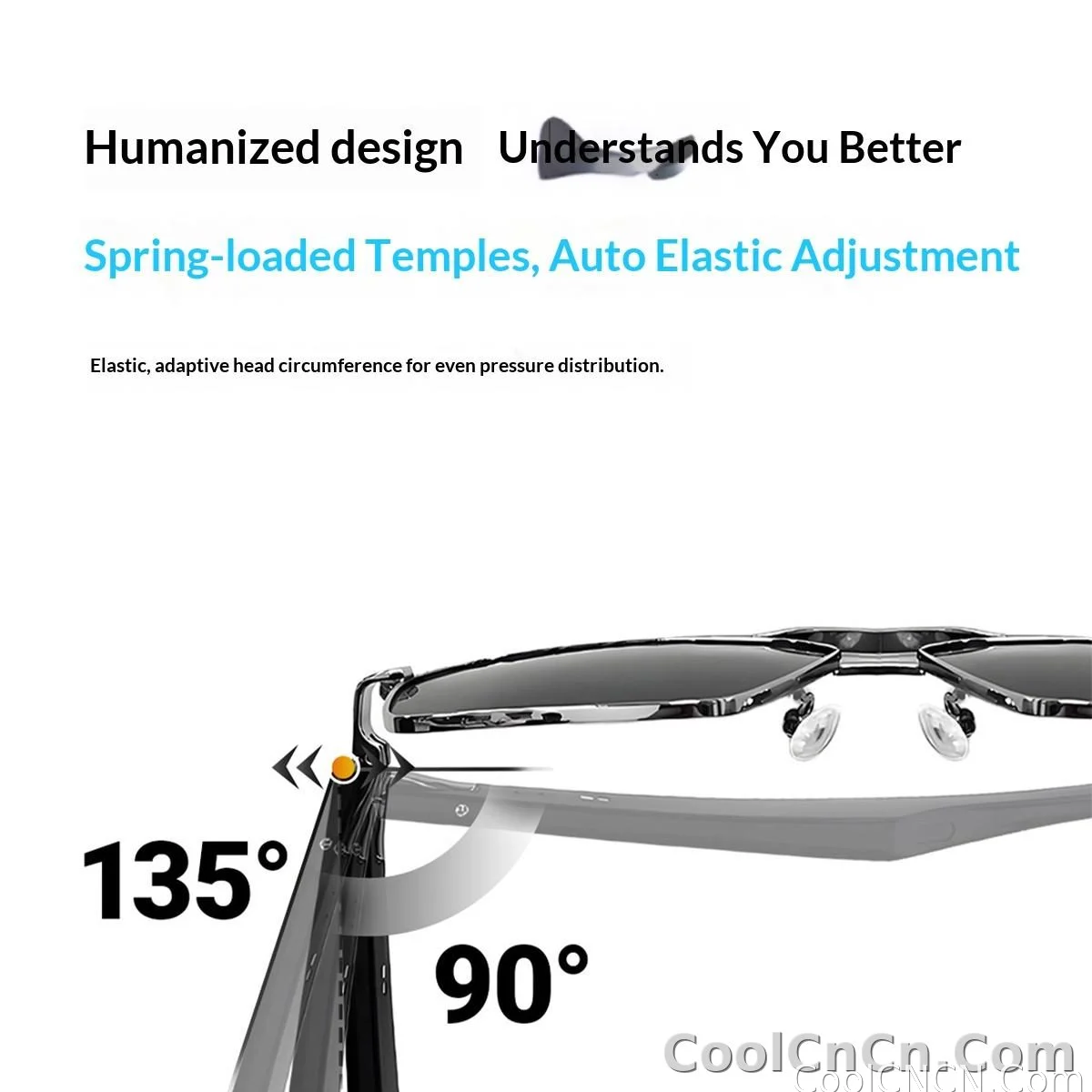 Smart Glasses Real Time Translation Wireless Bluetooth Touch Call Sports For Men Music Smart Glasses With Translator - detail