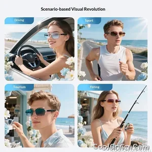 Smart Glasses Real Time Translation Wireless Bluetooth Touch Call Sports For Men Music Smart Glasses With Translator - view 6
