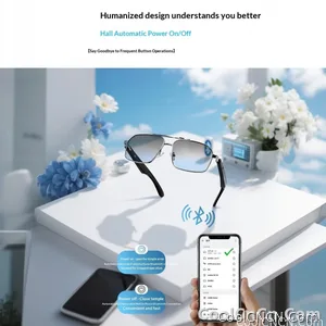 Smart Glasses Real Time Translation Wireless Bluetooth Touch Call Sports For Men Music Smart Glasses With Translator - view 13