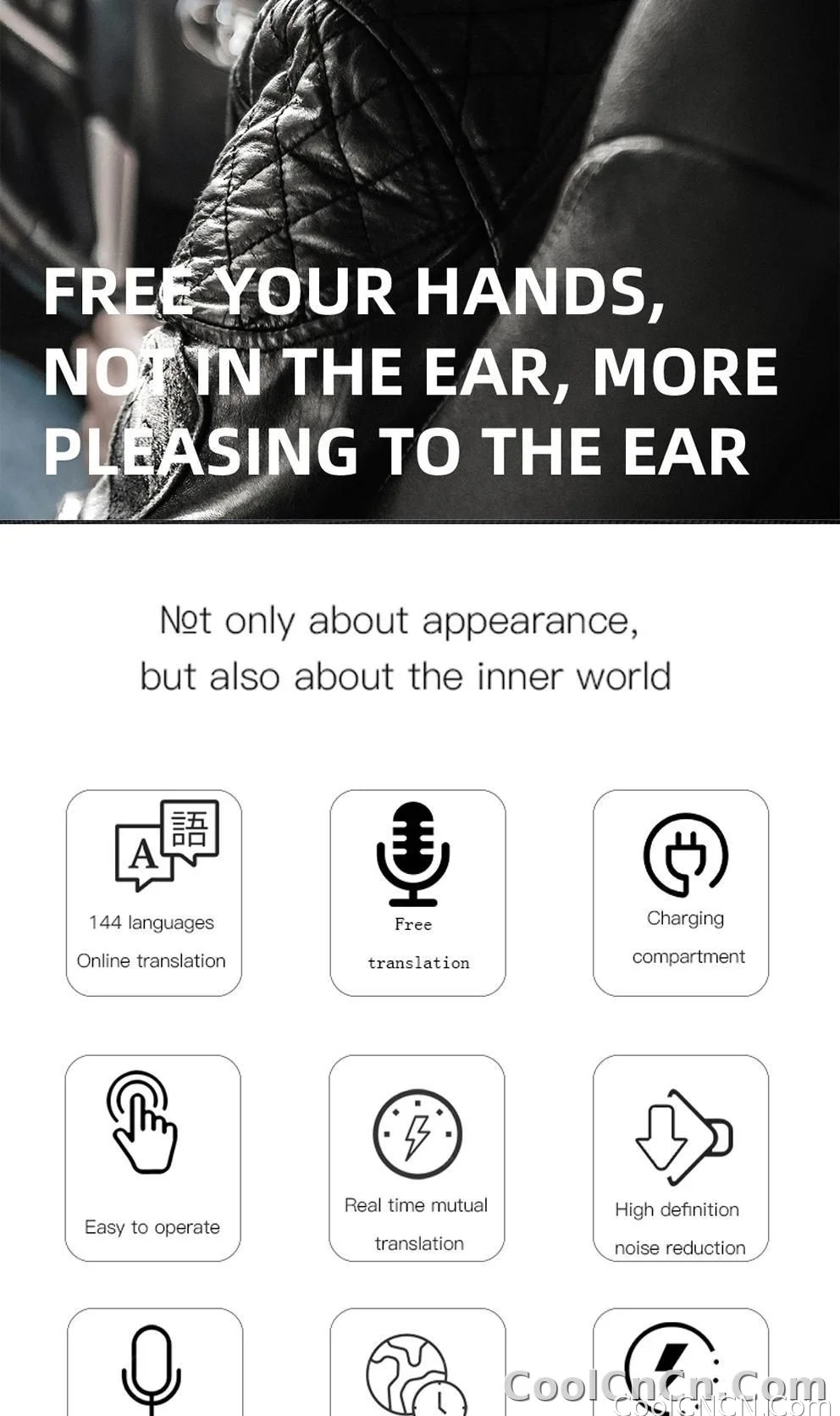 Smart Glasses SG20 Pro AI Intelligent Driver Sunglasses Touch Earphone with 144 Languages Online Translation for Men Women - detail
