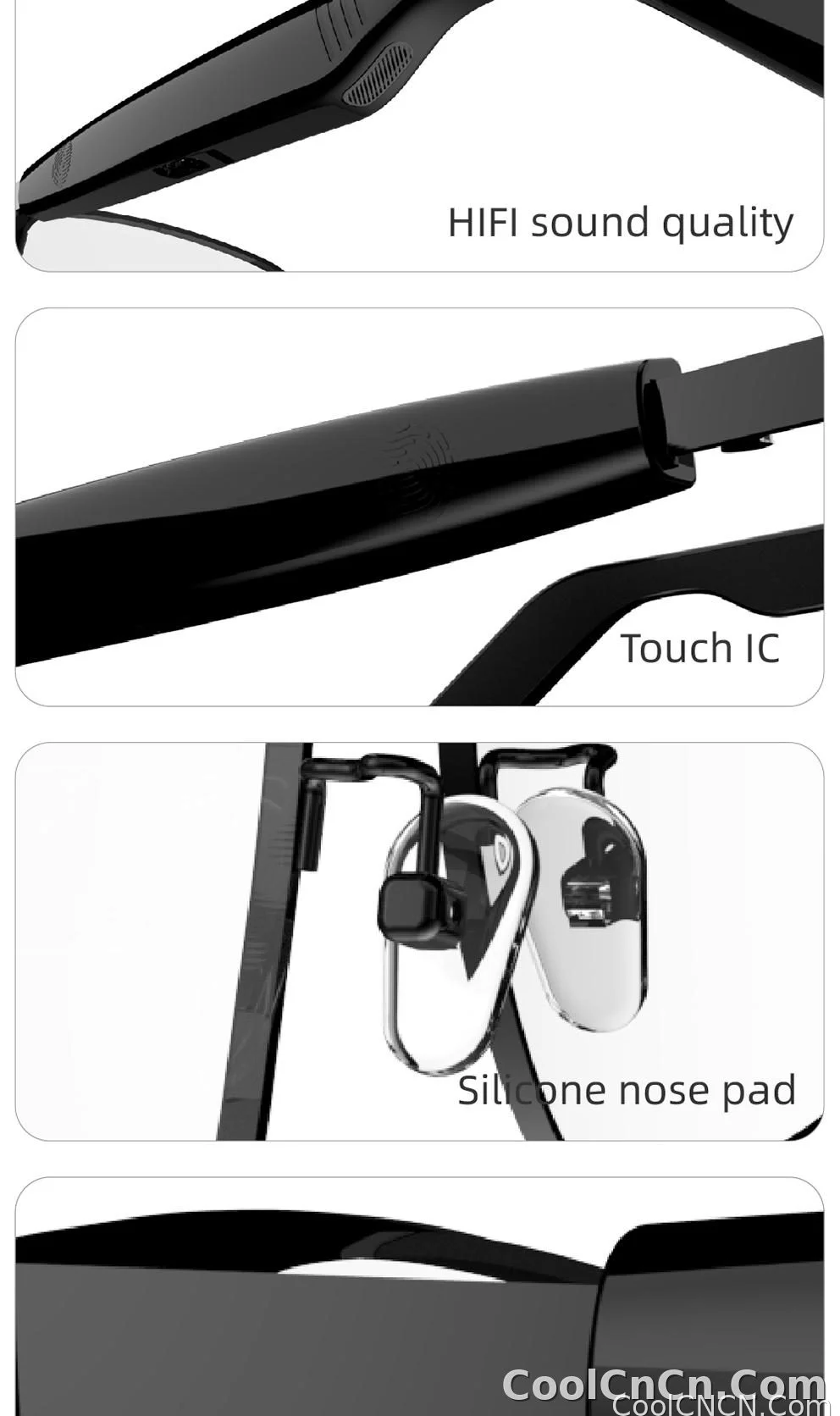 Smart Glasses SG20 Pro AI Intelligent Driver Sunglasses Touch Earphone with 144 Languages Online Translation for Men Women - detail