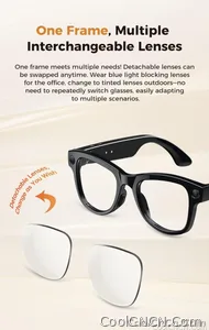 2026 New 3600mAh Battery AI Glasses Men 800W 4k Camera 32G Memory Photos&Video 160+Translation ChatGPT Music Smart Glasses Women - view 24