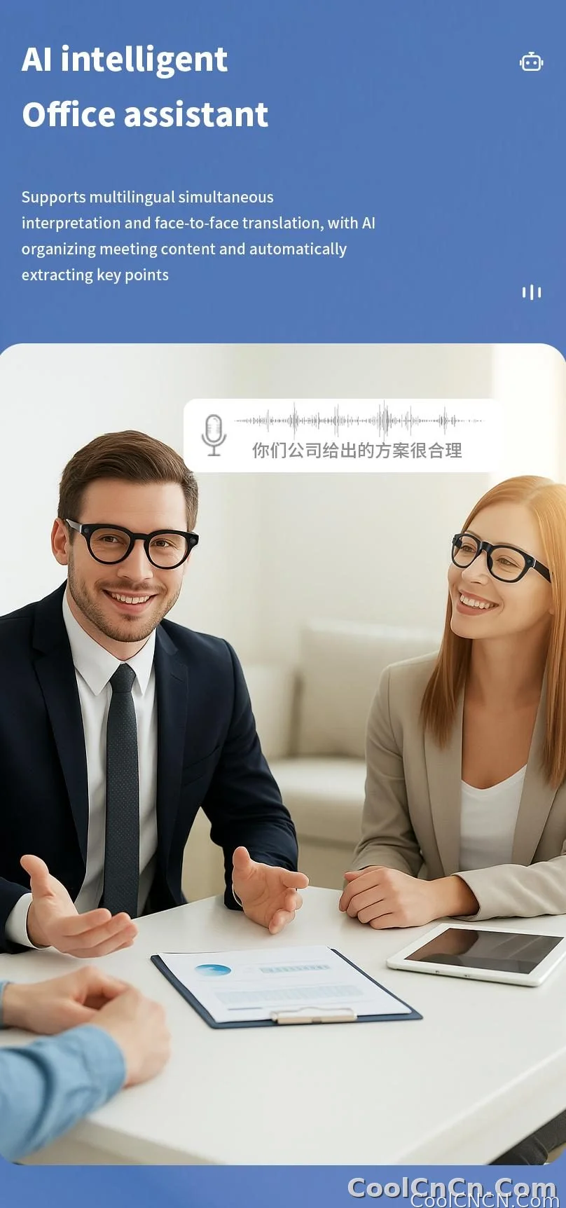 Smart Glasses Camera Glasses BT Call Music Touch Sunglasses Voice Assistant Video Recording WIFI AI Glasses Translator - detail