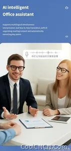 Smart Glasses Camera Glasses BT Call Music Touch Sunglasses Voice Assistant Video Recording WIFI AI Glasses Translator - view 10