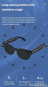 Smart Glasses Camera Glasses BT Call Music Touch Sunglasses Voice Assistant Video Recording WIFI AI Glasses Translator - view 18