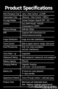 2026 New 800W Pixel Camera Smart AI Glasses Anti-shake Video Record ChatGP WIFI Translation Call Waterproof 32GB Sunglasses Men - view 29