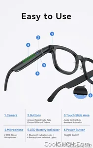 2026 New 6K HD AI Smart Glasses Chat GPT 800MP Camera Bluetooth Call 290mAh Battery 32GB Voice Assistant Control Smart Glasses - view 25
