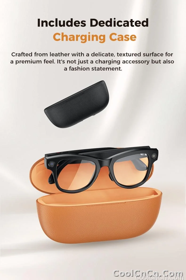 AI Camera Glasses 2026 New 1080P Video Recorder Bluetooth Audio Open Ear Music Voice Control WiFi Sync Smart Eyewear Outdoor Use - detail