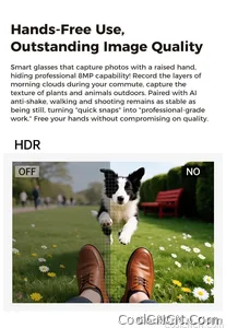 AI Camera Glasses 2026 New 1080P Video Recorder Bluetooth Audio Open Ear Music Voice Control WiFi Sync Smart Eyewear Outdoor Use - view 16