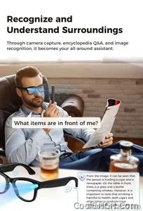 AI Camera Glasses 2026 New 1080P Video Recorder Bluetooth Audio Open Ear Music Voice Control WiFi Sync Smart Eyewear Outdoor Use - view 20