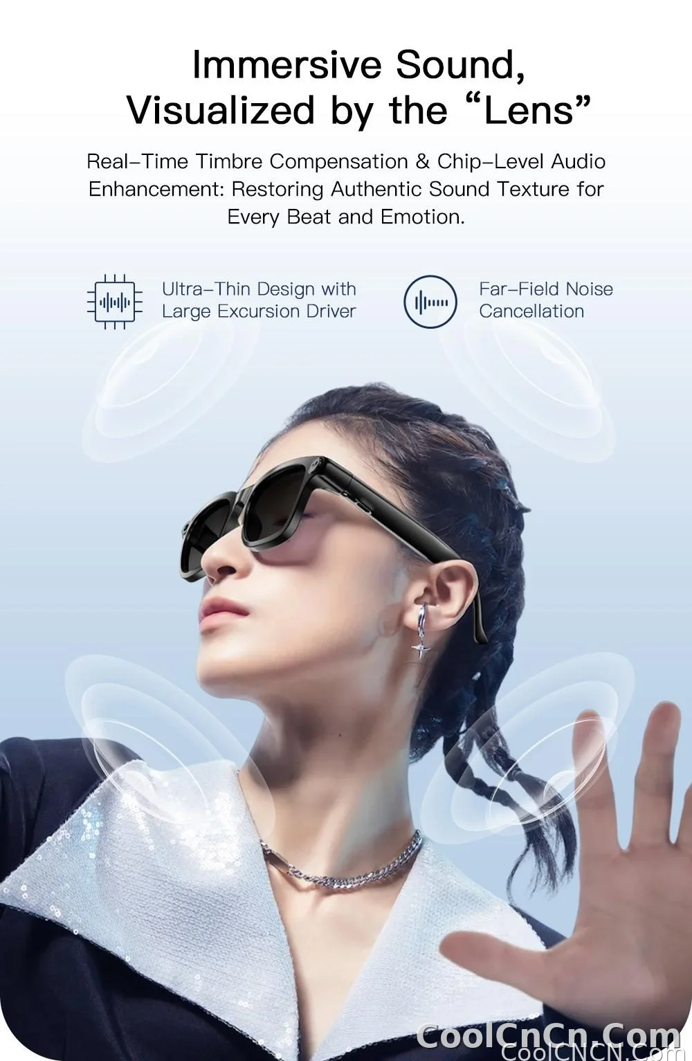 2026 New 800W Pixel Camera 1080P Video Recording Smart Glasses Men AI Voice Assistant Music Player Translation Sports Sunglasses - detail