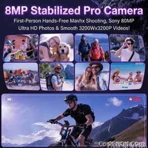 2026 New AI Video Glasses 1080P HD Camera Recorder Bluetooth Audio Voice Control Touch WiFi Sync Smart Glasses for Travel Use HD - view 6