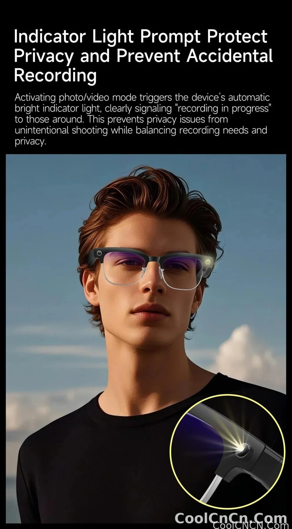 Smart Glasses 800W Camera 2026New Technologies Video Recording AI Photo Recognition Bluetooth Calls Voice Translation Sunglasses - detail