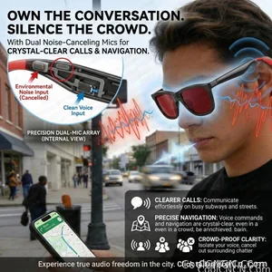 2026 New Touch Color Change Smart Glasses 100+Translation Voice Wake-Up Dual Mic Noise Reduction Bluetooth Music Audio Sunglasse - view 6