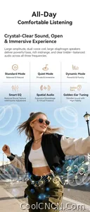 AI Smart Audio image Glasses, 3600mAh Charging Case, Hands-Free Call, Open-Ear Headphones, for Driving, Running, Daily Use - view 20