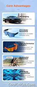 2026 New 4K HD AI Smart Cycling Glasses Men 800MP Camera Goggle BT Call AI Translation Voice Assistant Control Sunglasses Women - view 9