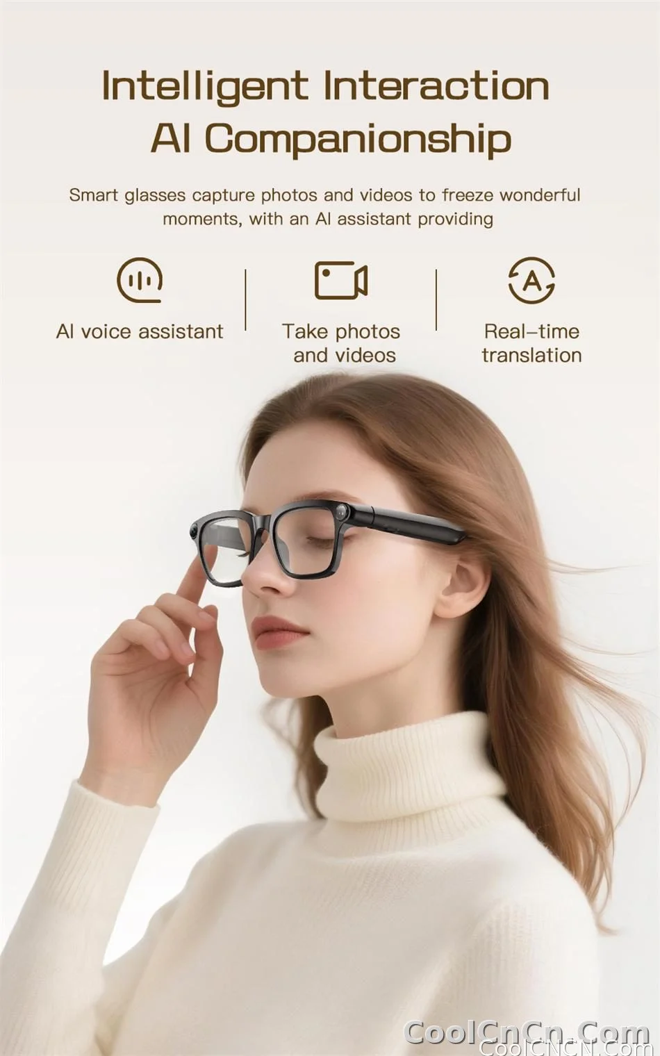 2026 New AI Smart Sunglasses 8MP HD Camera Glasses 1080P Video Recording Translation Call Waterproof Bluetooth Eyewear Men Women - detail