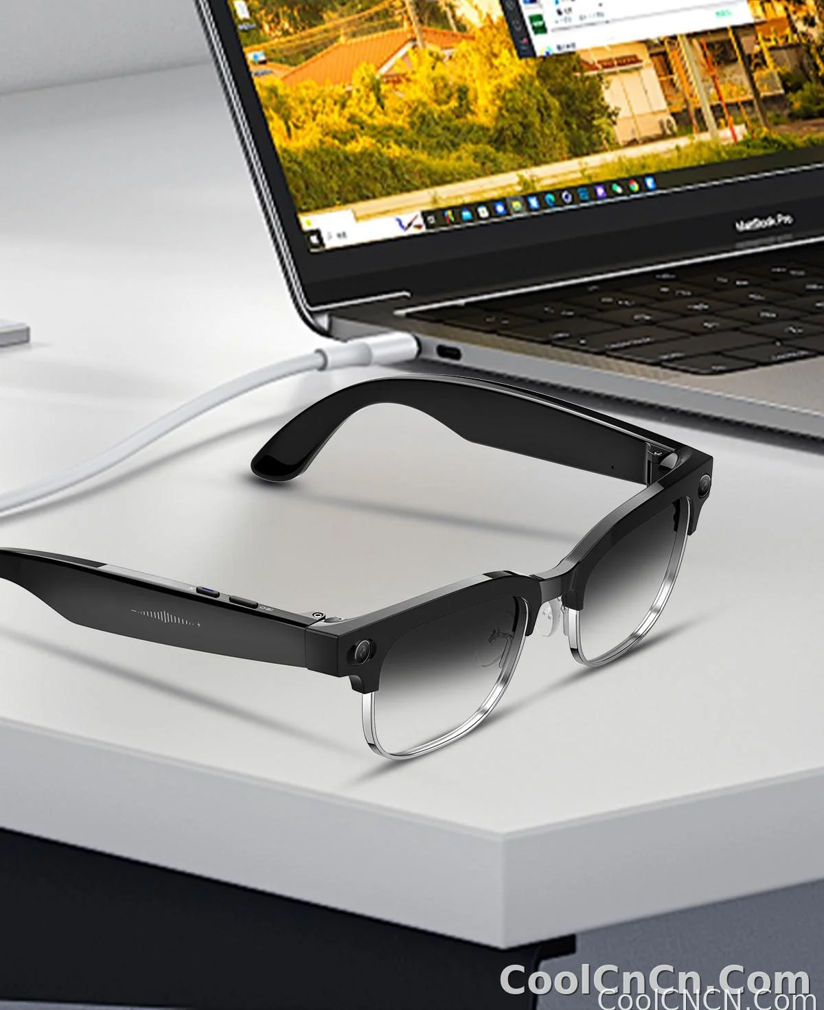 AI Smart Glasses Translation 800W Pixel Camera Video Music Player Call Business 8K Sunglasses Glasses Men For Travel Work 2026 - detail