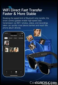 AI Smart Glasses Translation 800W Pixel Camera Video Music Player Call Business 8K Sunglasses Glasses Men For Travel Work 2026 - view 15