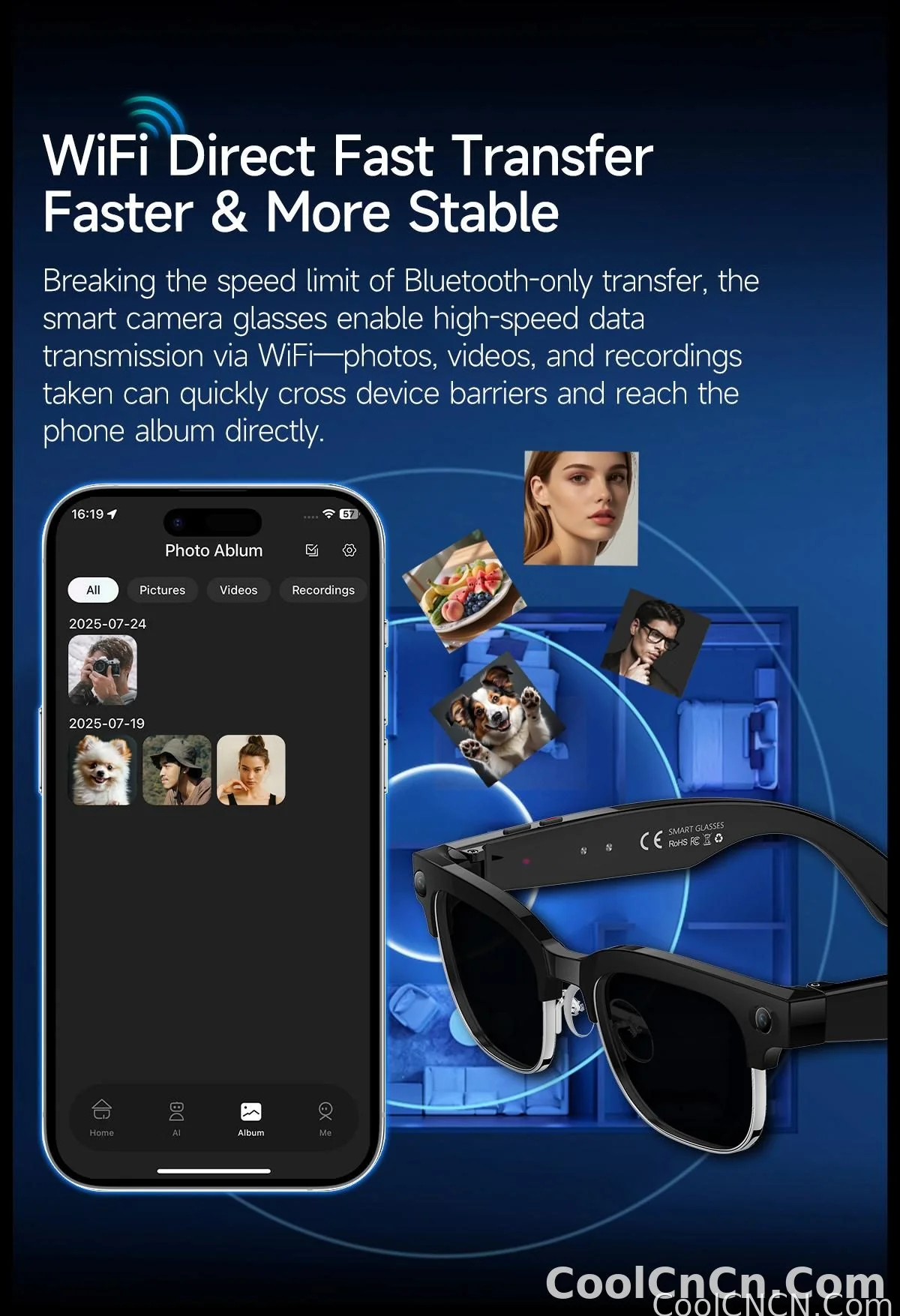 4K 800W HD Camera AI Smart Glasses 2026 ChatGPT Record Video Languages Translation Music Player Sunglasses Glasses With Camera - detail