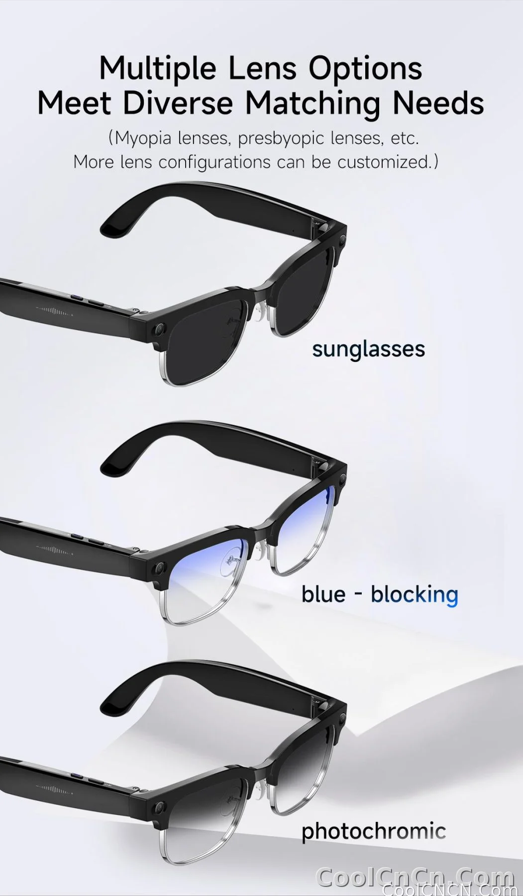 4K 800W HD Camera AI Smart Glasses 2026 ChatGPT Record Video Languages Translation Music Player Sunglasses Glasses With Camera - detail