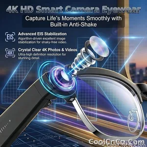 4K 800W HD Camera AI Smart Glasses 2026 ChatGPT Record Video Languages Translation Music Player Sunglasses Glasses With Camera - view 4