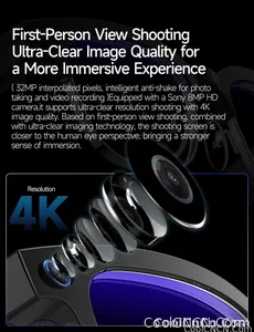 4K 800W HD Camera AI Smart Glasses 2026 ChatGPT Record Video Languages Translation Music Player Sunglasses Glasses With Camera - view 11