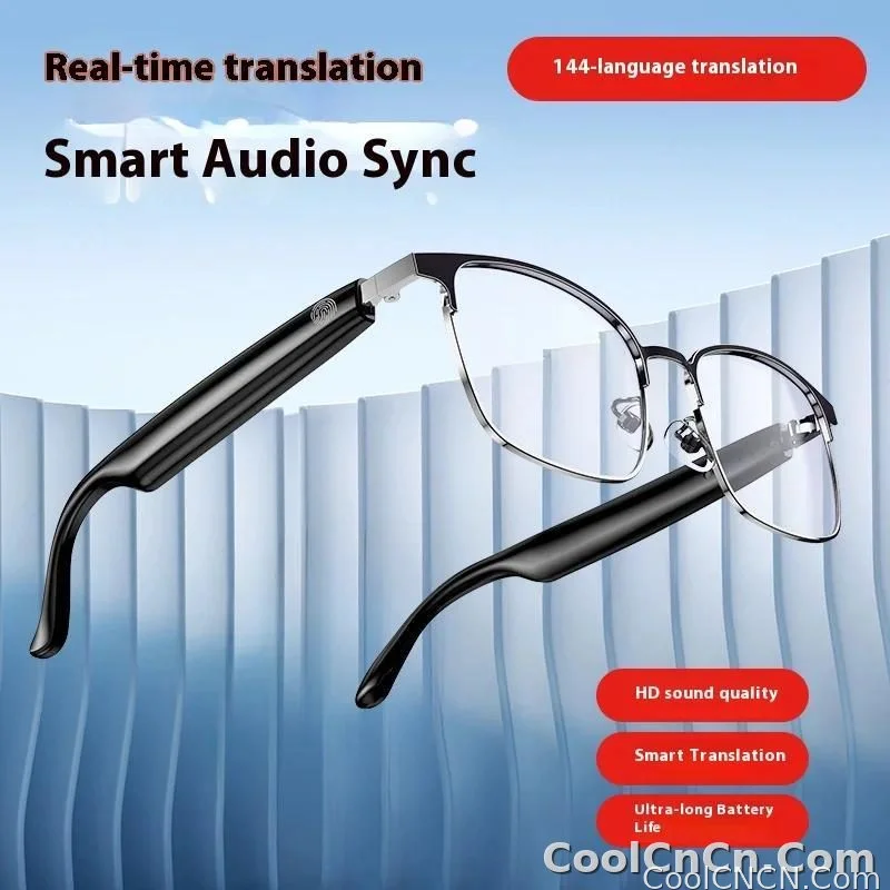 AI Glasses For Men languages Real Time Translation Wireless Bluetooth Touch Call Meeting Sports Music Smart Glasses - detail