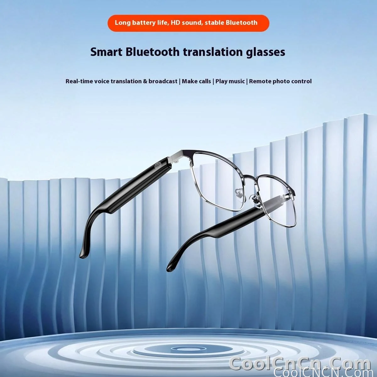 AI Glasses For Men languages Real Time Translation Wireless Bluetooth Touch Call Meeting Sports Music Smart Glasses - detail