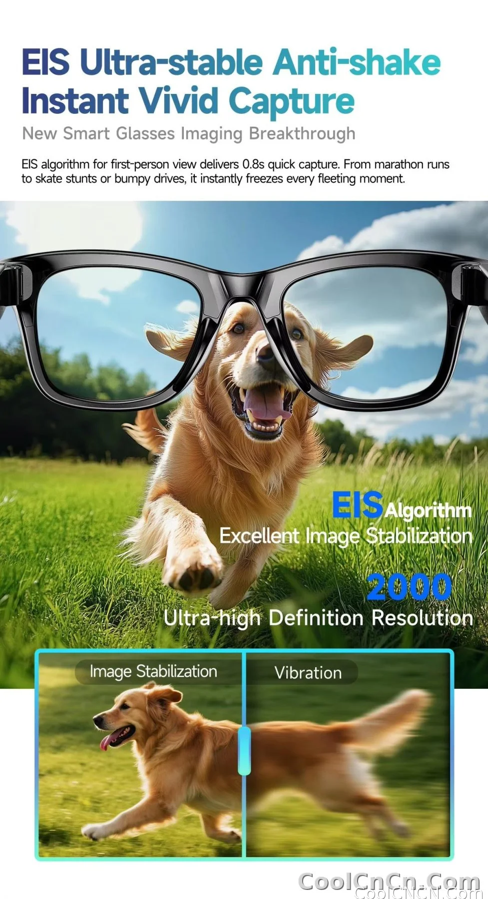 W610 AI Smart Glasses with Video Camera 800W Outdoor Sunglasses Wi-Fi Transfer BT Calling Audio Record Smart Wearable Headset - detail