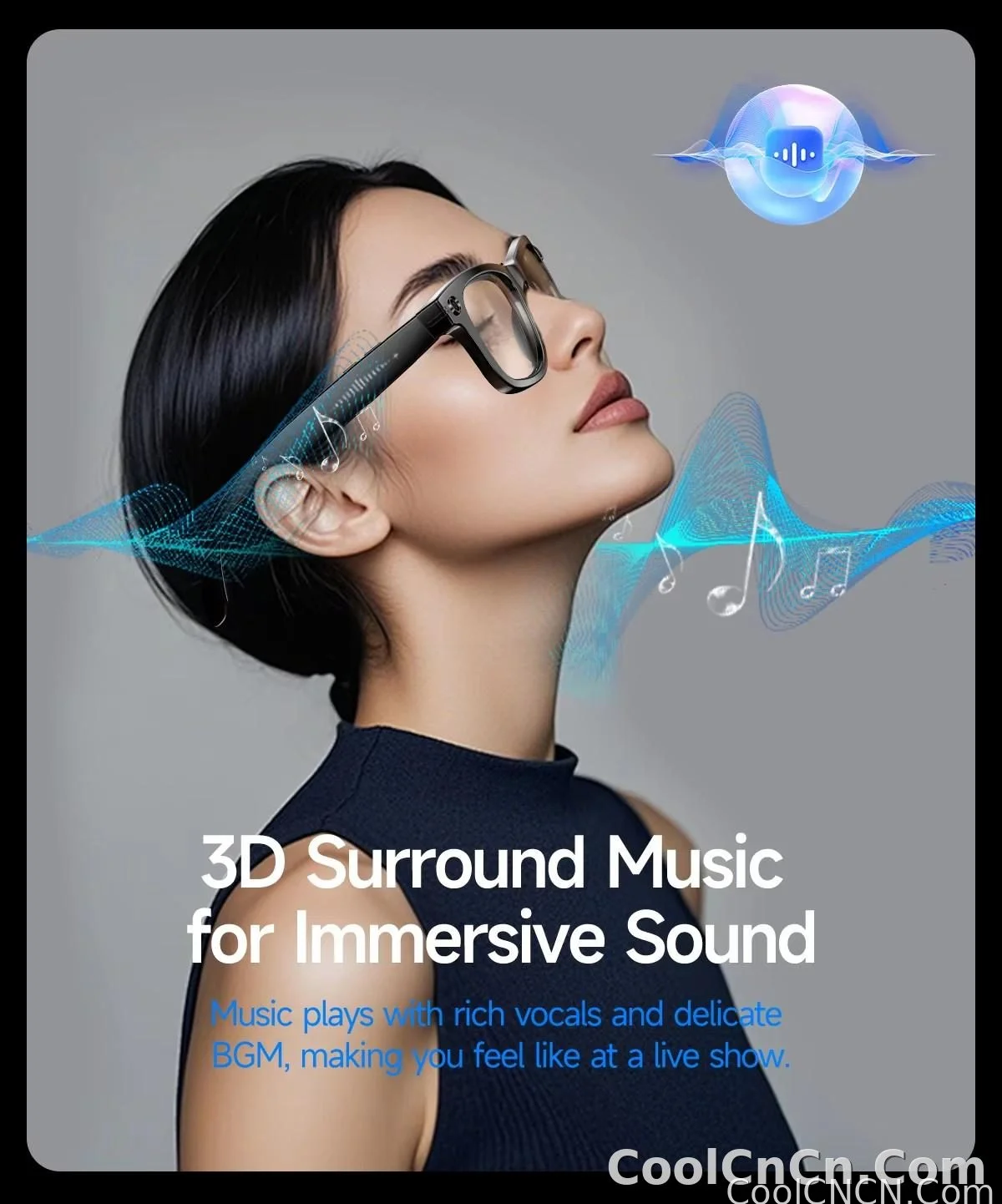 W610 AI Smart Glasses with Video Camera 800W Outdoor Sunglasses Wi-Fi Transfer BT Calling Audio Record Smart Wearable Headset - detail