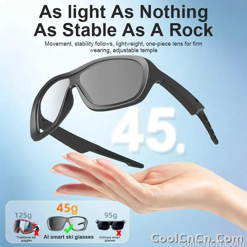 AI Smart Glasses Voice Translation Audio Sunglasses Outdoor UV Protection Ski Goggles Listen to Music Make Calls 2026 New - detail