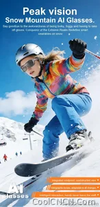 AI Smart Glasses Voice Translation Audio Sunglasses Outdoor UV Protection Ski Goggles Listen to Music Make Calls 2026 New - view 8