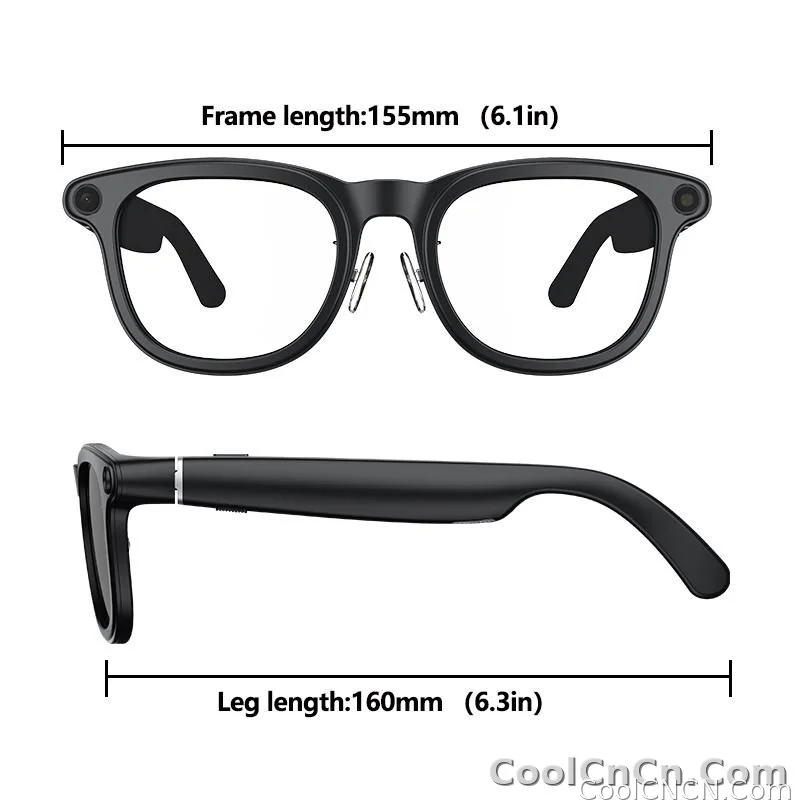 2026 Ultra AI Smart Glasses 1200P Camera ChatGPT Voice Assistant 32GB Storage Real-time Translation Bluetooth Music Sunglasses - detail