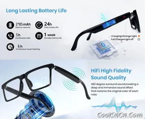 Smart Audio Glasses with Real-Time Translation Hi-Fi Music Playback Noise-Cancelling Voice Calls And Photochromic Lenses - view 12