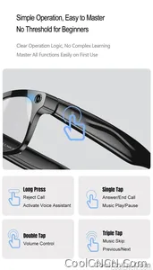 With Camera AI 4K Glasses New Upgrade 800W HD Video Recording AI Photo Recognition Translation Bluetooth Call Voice Sunglasses - view 21