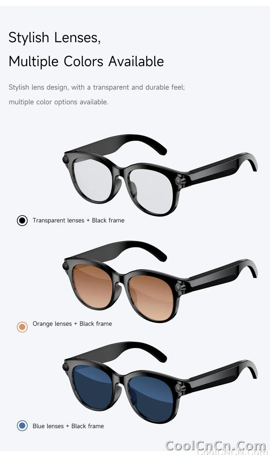 2026 New Smart Glasses Listening To Music Open Listening AI Translation AI Voice Assistant AI Image Recognition Smart Glasses - detail