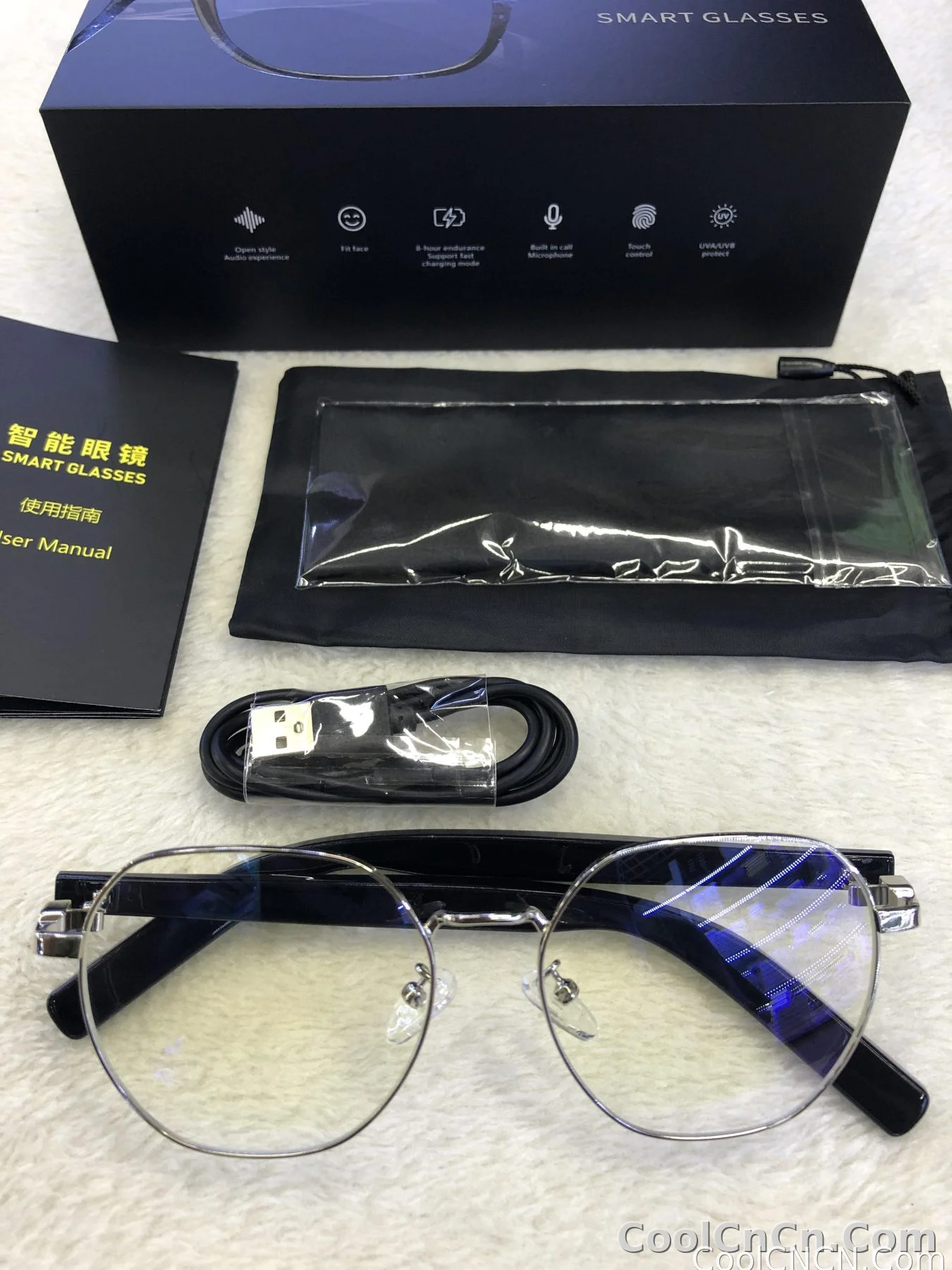 Bluetooth Smart Glasses Voice Call Music Play Remote Control Camera Wireless Bluetooth Headset Waterproof Glasses For Men  Women - detail