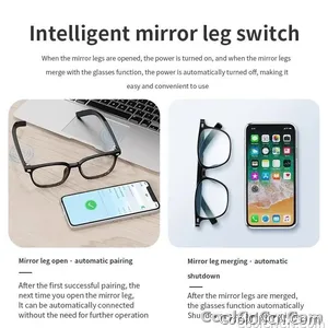 Bluetooth Smart Glasses Voice Call Music Play Remote Control Camera Wireless Bluetooth Headset Waterproof Glasses For Men  Women - view 5