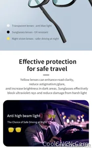 Bluetooth Smart Glasses Voice Call Music Play Remote Control Camera Wireless Bluetooth Headset Waterproof Glasses For Men  Women - view 25