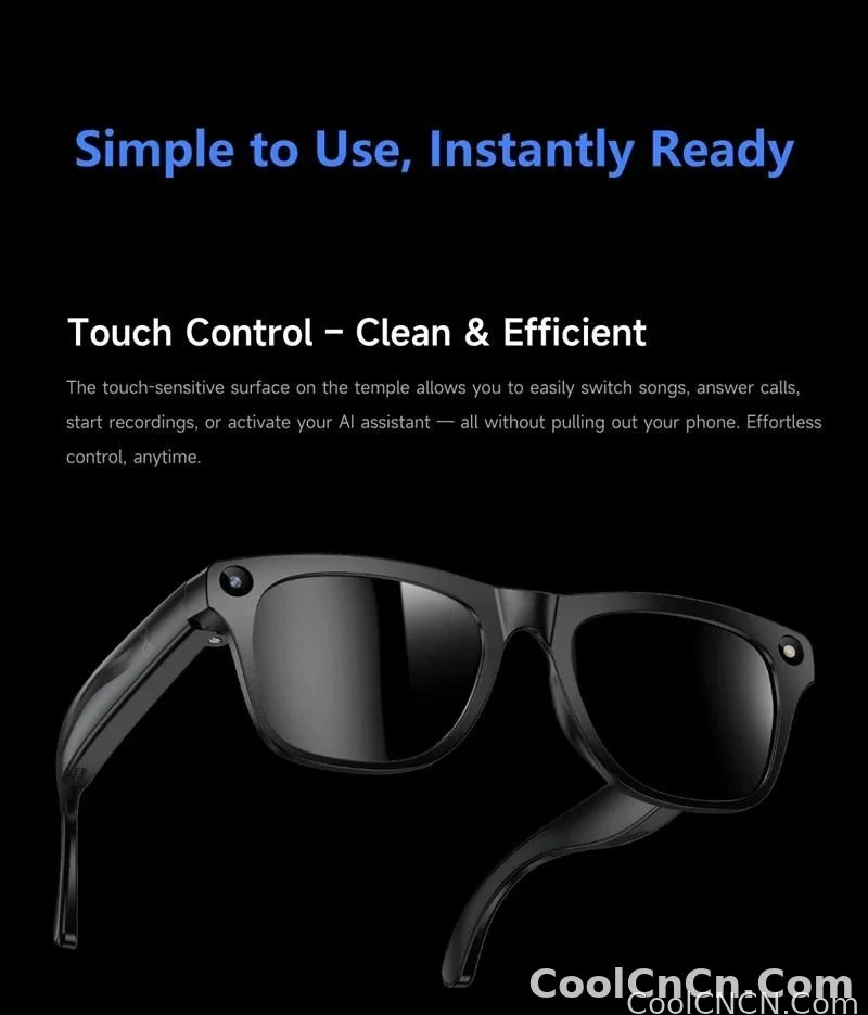 6K HD AI Camera Glasses 800MP Photochromic Multifunctional Smart Glasses Bluetooth Calling Photo Chat Music Translation 2026 - detail