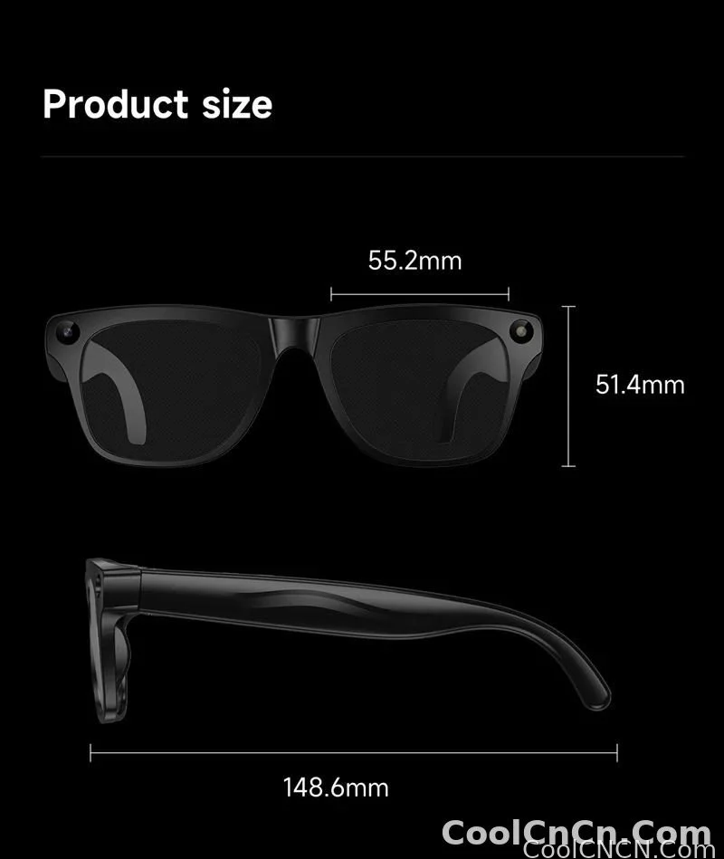 6K HD AI Camera Glasses 800MP Photochromic Multifunctional Smart Glasses Bluetooth Calling Photo Chat Music Translation 2026 - detail