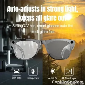6K HD AI Camera Glasses 800MP Photochromic Multifunctional Smart Glasses Bluetooth Calling Photo Chat Music Translation 2026 - view 3