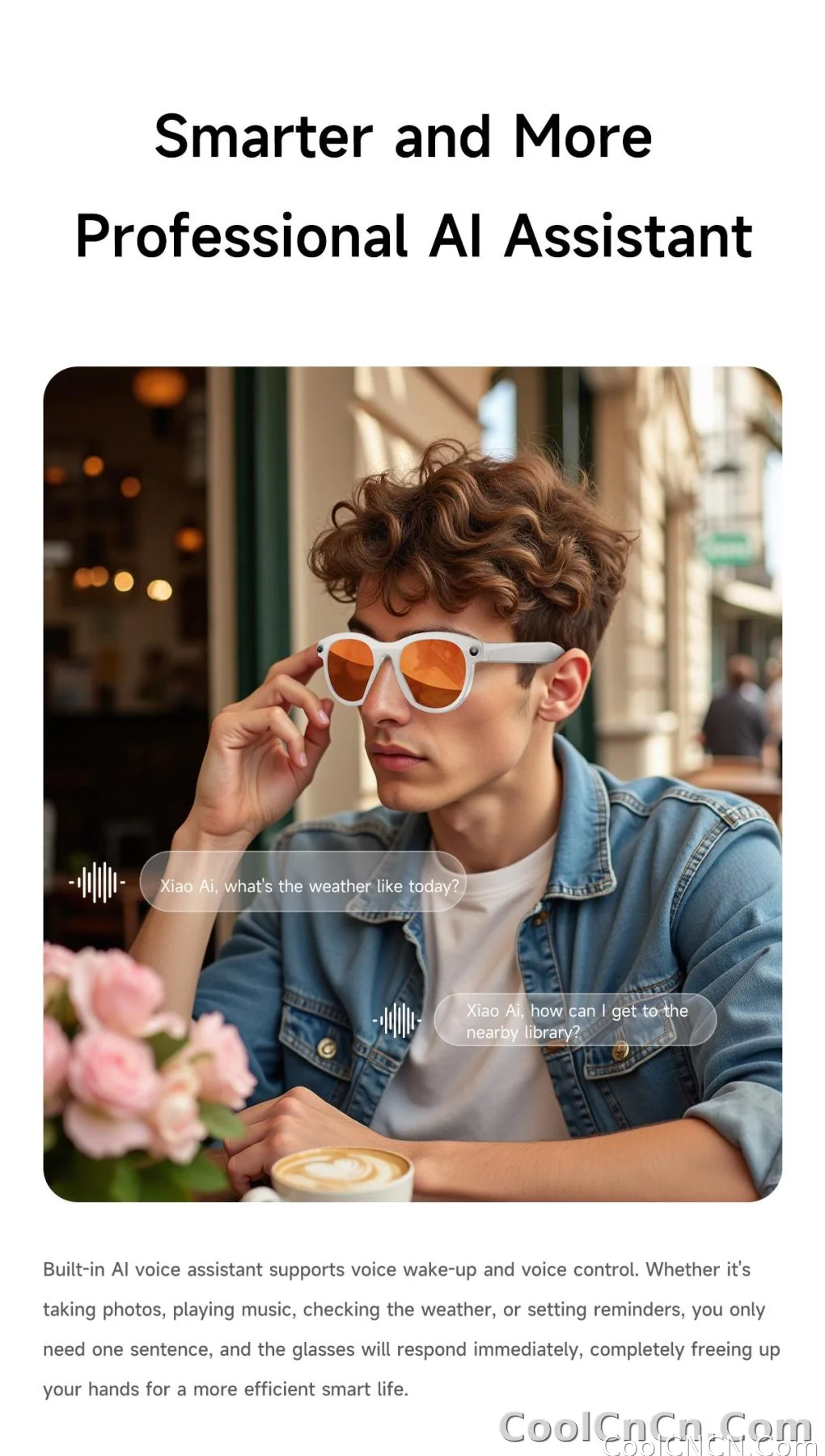 2026 New AI Smart Glasses for Photography And Video Intelligent Interactive Translation Feature Compatible with IOS And Android - detail
