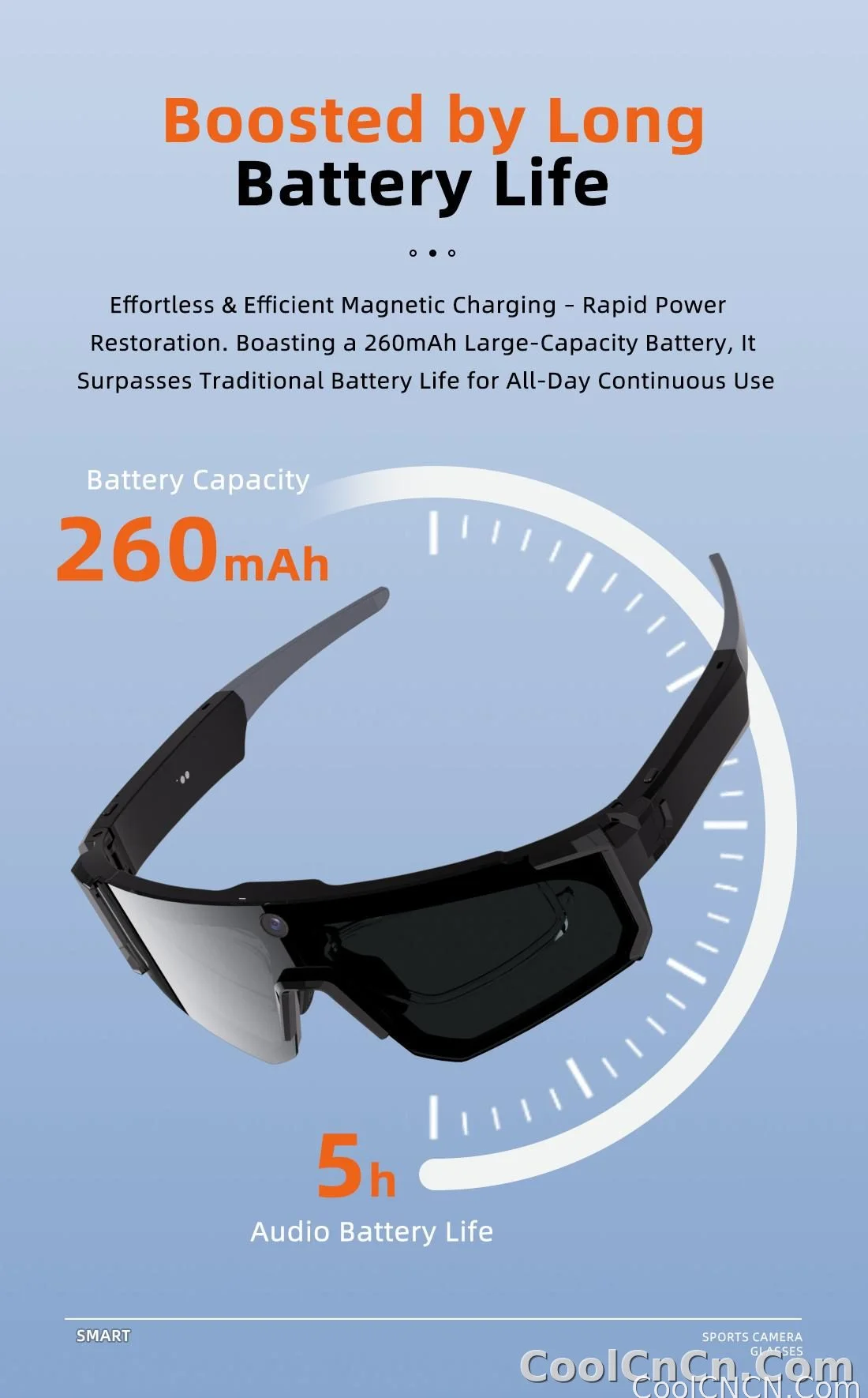 New AI Sports Smart Glasses 8MP Camera 2026 Outdoor Cycling Headphones Touch Control Windproof Bluetooth Translation Sunglasses - detail