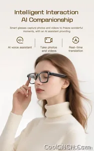 New Business Sports Smart Glasses Men 8MP Anti-shake Camera 100+Language Translation ChatGPT AI Assistant Video POV AI Sunglass - view 8