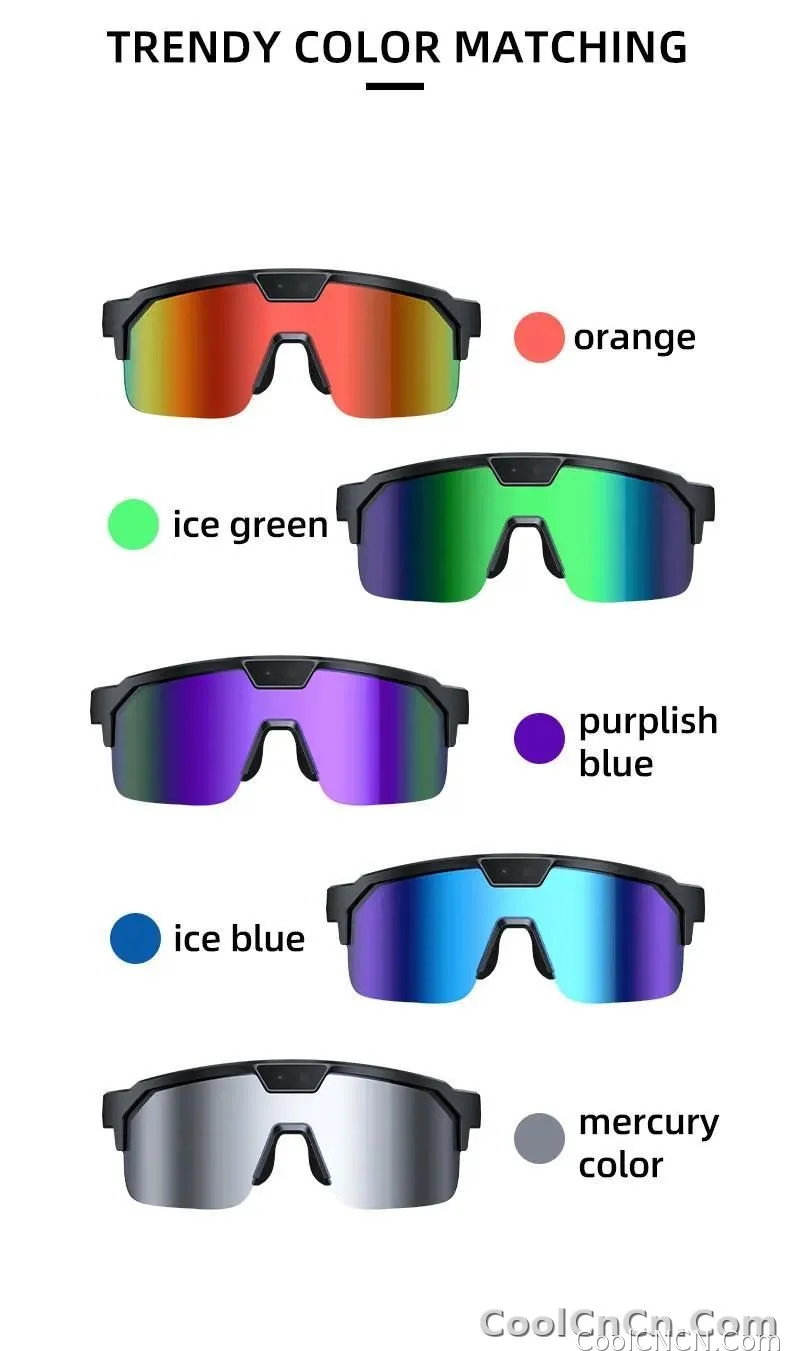 2026 New AI Smart Sports shooting&recording Glasses 800W Camera HD Anti-shake Bicycle Riding Shooting Artifact Windproof Goggles - detail