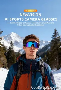 2026 New AI Smart Sports shooting&recording Glasses 800W Camera HD Anti-shake Bicycle Riding Shooting Artifact Windproof Goggles - view 8