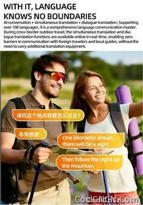 2026 New AI Smart Sports shooting&recording Glasses 800W Camera HD Anti-shake Bicycle Riding Shooting Artifact Windproof Goggles - view 18