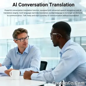 2026 New AI Smart Glasses,AI ChatGPT and Gemini-2.5 with 164 Translations Supported,Bluetooth Glasses for Men Women,Music Playback & Hands-Free Calling,Photochromic Lens,IP67 Waterproof - view 12